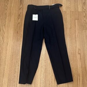 Officine Generale Black Tailored Dress Pants